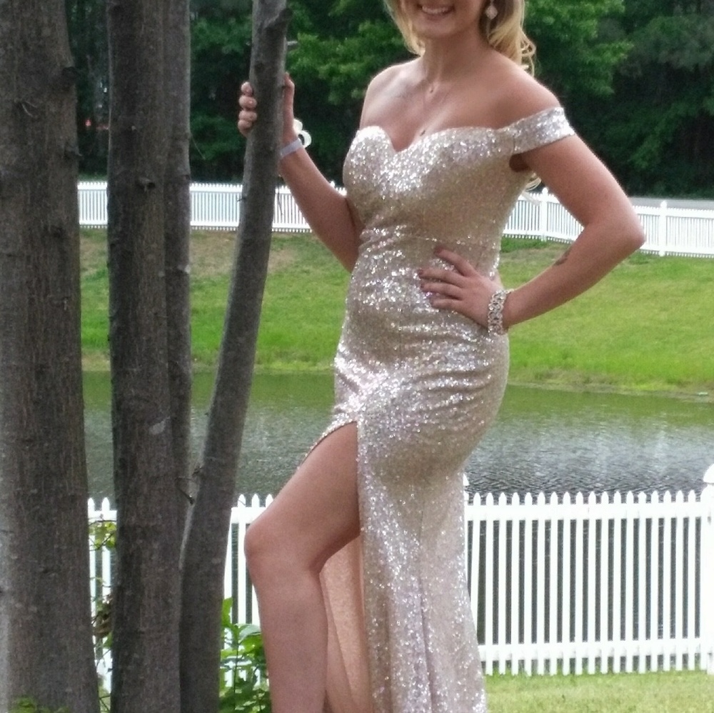 Rosegold formal dress